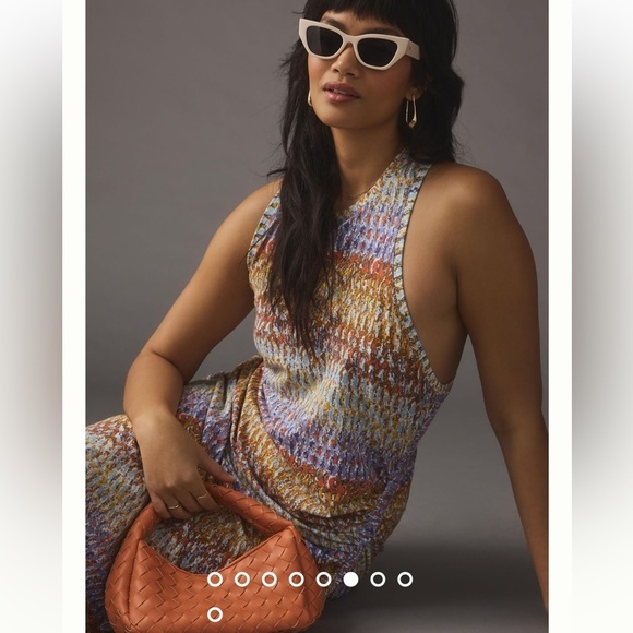 ANTHROPOLOGIE Daily Practice Purple Motiff Treasure Dress size small - Picture 8 of 16